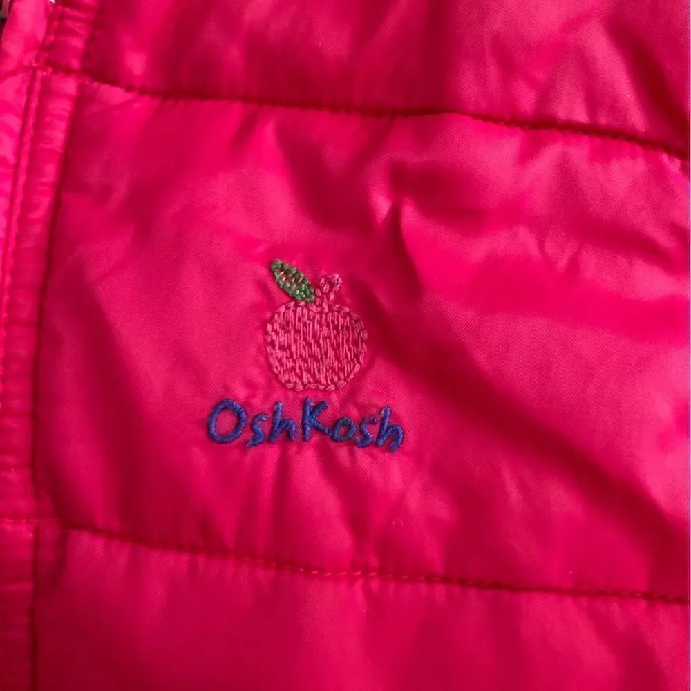 Girls Pink Vintage Oshkosh Apple Vest